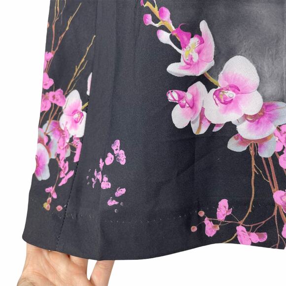 City Chic Holiday Romance Floral Print Fit & Flare Dress Size 14 - Picture 9 of 11